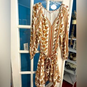 Loft floral print mini dress